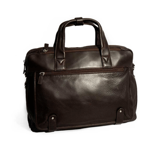 leather zip-top Jeremy brief case