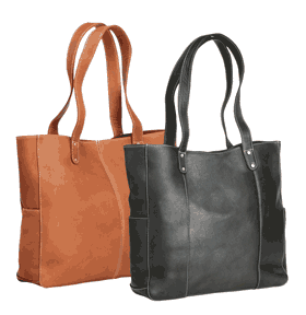 black and tan leather tote bags with double rivet straps