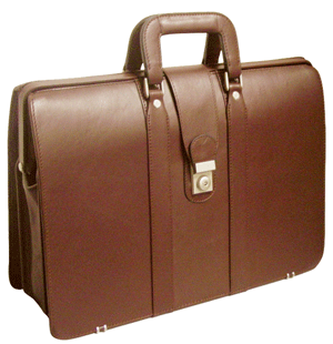 tan leather lawyers' briefcases