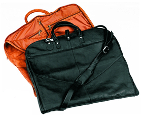 black and tan leather garment covers